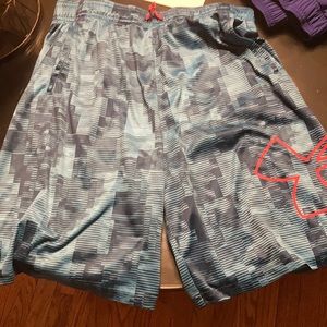 Under armor shorts blue and orange